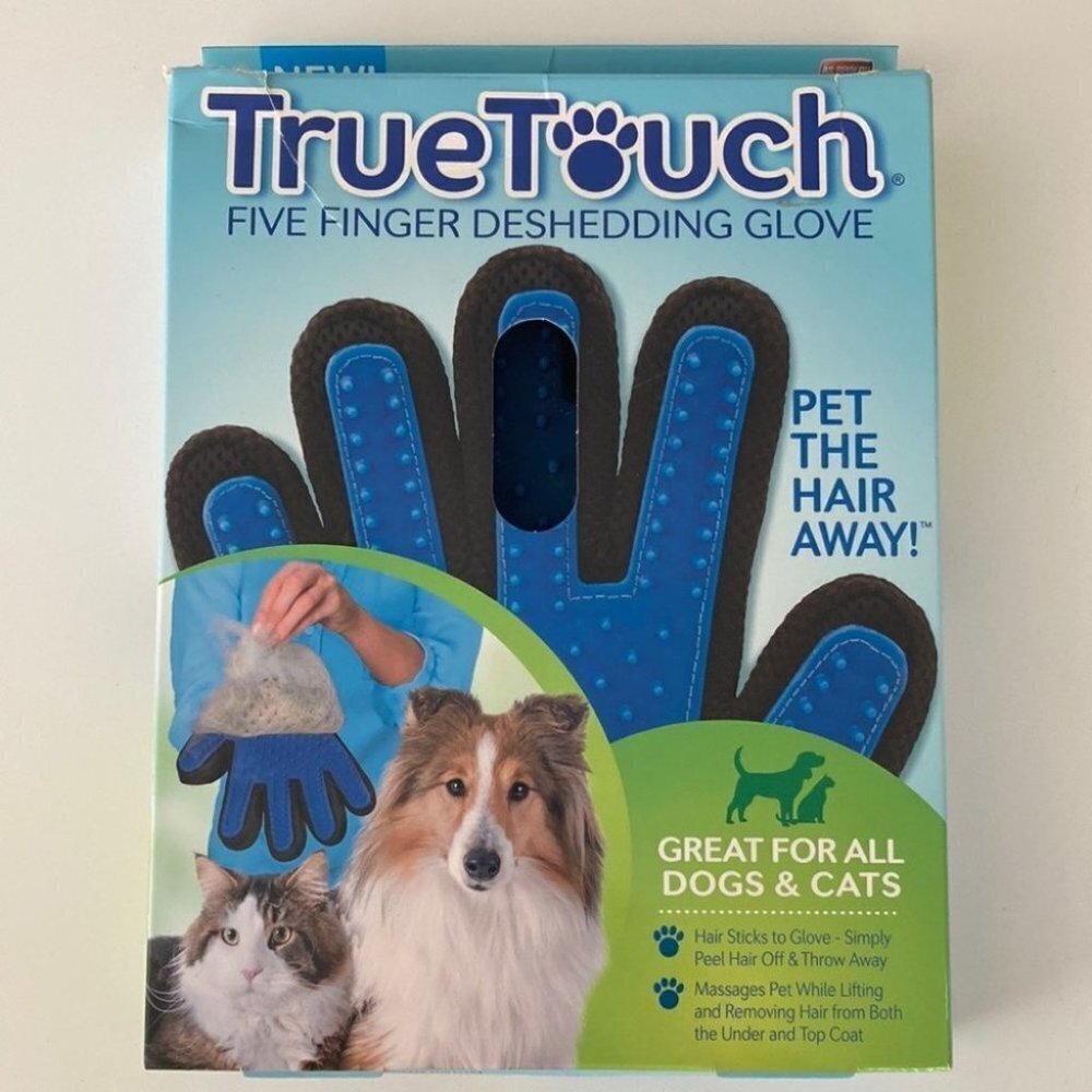 Pet deshedding‎ glove brush large